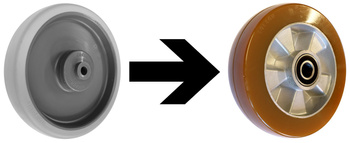 Dopłata za koła poliuretanowe 92° Shore A/komplet VARIOfit rsa-200.063