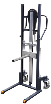 Podnośnik materiałowy z trzpień, RAL 7016 VARIOfit sg-154.015/AG