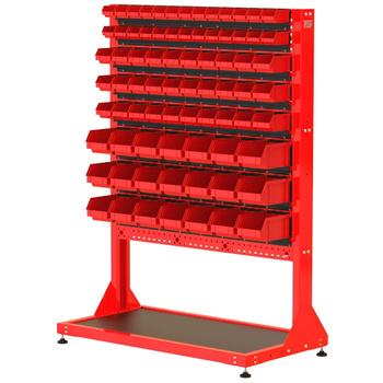 ST 110-13-P123 Stojak Narzędziowy w zestawie z listwami oraz pojemnikami