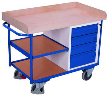 Wózek warsztatowy z 3 powierzchniami użytkowymi VARIOfit sw-600.612