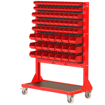 ST 110-11-P123 Stojak Narzędziowy w zestawie z listwami oraz pojemnikami