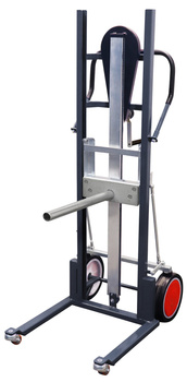 Podnośnik materiałowy z trzpień, RAL 7016 VARIOfit sg-154.014/AG