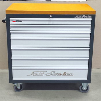 Wózek narzędziowy - 7 szuflad - do warsztatu, do fabryki, linia produkcyjna
