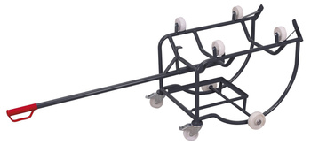 Wózek przechylny do beczek z 4 rolkami z tworzywa VARIOfit zu-3201/AG