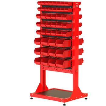 ST 70-23-P123 Stojak Narzędziowy w zestawie z listwami oraz pojemnikami