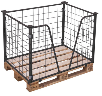 Nadstawka paletowa Typ 63, RAL 7016 VARIOfit pa-080.025/AG