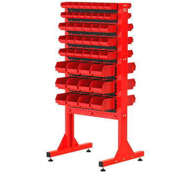 ST 70-24-P123 Stojak Narzędziowy w zestawie z listwami oraz pojemnikami