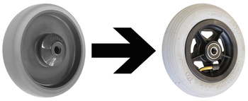 Dopłata za koła pneumatyczne/komplet VARIOfit rsa-150.002