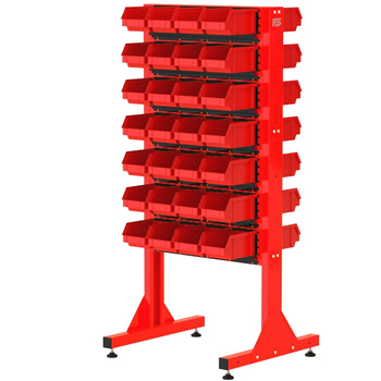 ST 70-24-P3 Stojak Narzędziowy w zestawie z listwami oraz pojemnikami