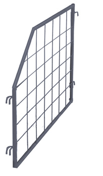 Przegroda do nadstawki paletowej, skośna, RAL 7016 VARIOfit zpa-080.064/AG