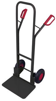 Taczka stalowa, duża łopata, RAL 7016 VARIOfit sk-710.203/AG