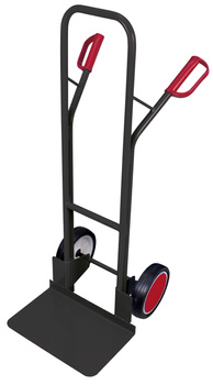 Taczka stalowa, duża łopata, RAL 7016 VARIOfit sk-710.204/AG