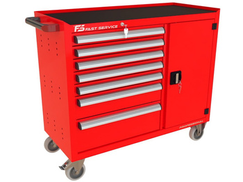 Wózek warsztatowy TRUCK z 7 szufladami i drzwiami PT-219-40