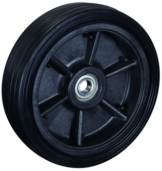 Koło z pełnej gumy ESD, 260 x 65 mm, czarne VARIOfit ebg-260.001