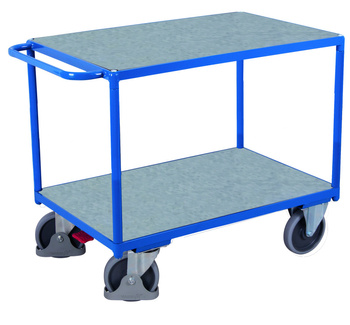 Ciężki wózek stołowy z 2 powierzchniami użytkowymi VARIOfit sw-800.505