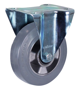 Koło stałe, 160 x 50 mm, szary(z elastycznej gumy pełnej) VARIOfit bpg-160.012