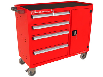 Wózek warsztatowy TRUCK z 4 szufladami i drzwiami PT-223-40