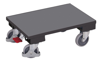 Wózek systemowy Euro z podłogą z płyty, RAL 7016 VARIOfit sw-410.069/AG