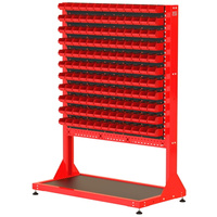 ST 110-13-P1 Stojak Narzędziowy w zestawie z listwami oraz pojemnikami