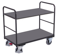 Niski wózek półkowy, RAL 7016 VARIOfit sw-600.205/AG