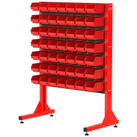 ST 110-14-P3 Stojak Narzędziowy w zestawie z listwami oraz pojemnikami