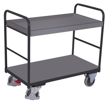 Niski wózek półkowy RAL 7016 VARIOfit sw-800.242/AG