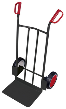 Taczka stalowa, duża łopata, RAL 7016 VARIOfit sk-710.206/AG