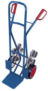 Taczka do transportu po schodach, dwa 5-ramienne wieńce kół VARIOfit sk-1303