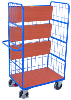 Wysoki wózek piętrowy ze składanymi półkami VARIOfit sw-800.250