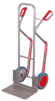 Taczka ze stali nierdzewnej, duża łopata VARIOfit es-710.202