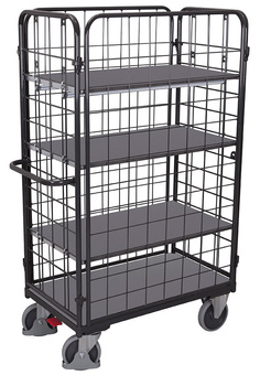 Wysoki wózek piętrowy, RAL 7016 VARIOfit sw-500.311/AG