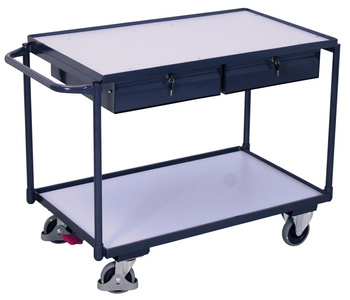 Wózek stołowy ESD z 2 powierzchniami użytkowymi i VARIOfit sw-600.939