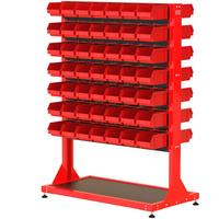 ST 110-23-P3 Stojak Narzędziowy w zestawie z listwami oraz pojemnikami (dwustronny)