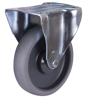 Koła stałe, 125 x 30 mm, szare (termoplastyczne) VARIOfit bpg-125.050