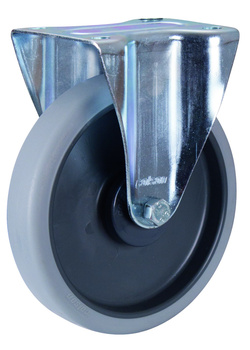 Koło stałe, 200 x 40 mm, szare (termoplastyczne) VARIOfit bpg-200.050