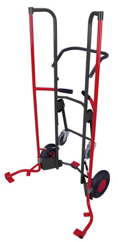 Taczka do opon z 2 kołami podporowymi, RAL 7016 VARIOfit sk-710.304/AG