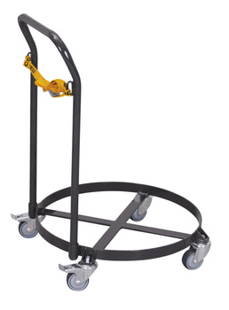 Wózek do transportu beczek ,z uchwytem, RAL 7016 VARIOfit sw-610.010/AG