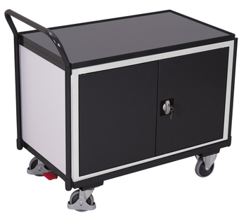 Wózek warsztatowy z 1 powierzchnią użytkową, RAL 7 VARIOfit sw-600.640/AG