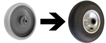 Dopłata za koła pneumatyczne/komplet VARIOfit rsa-230.003