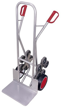 Aluminiowa taczka do transportu po schodach, dwa 5-ramiennie wieńce kół VARIOfit ap-710.209