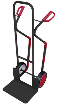 Taczka stalowa, duża łopata, RAL 7016 VARIOfit sk-710.202/AG