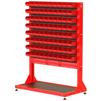 ST 110-13-P2 Stojak Narzędziowy w zestawie z listwami oraz pojemnikami