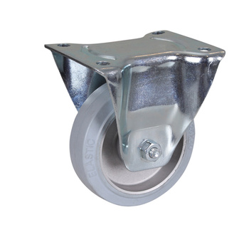 Koło stałe, 125 x 40 mm, szary(z elastycznej gumy pełnej) VARIOfit bpg-125.039