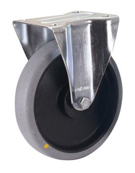 Koło stałe, 200 x 40 mm, szare (ESD) VARIOfit bpg-200.036