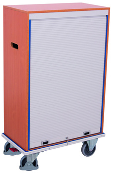 Wózek do akt z 9 przegrodami, zamykany VARIOfit sw-474.000